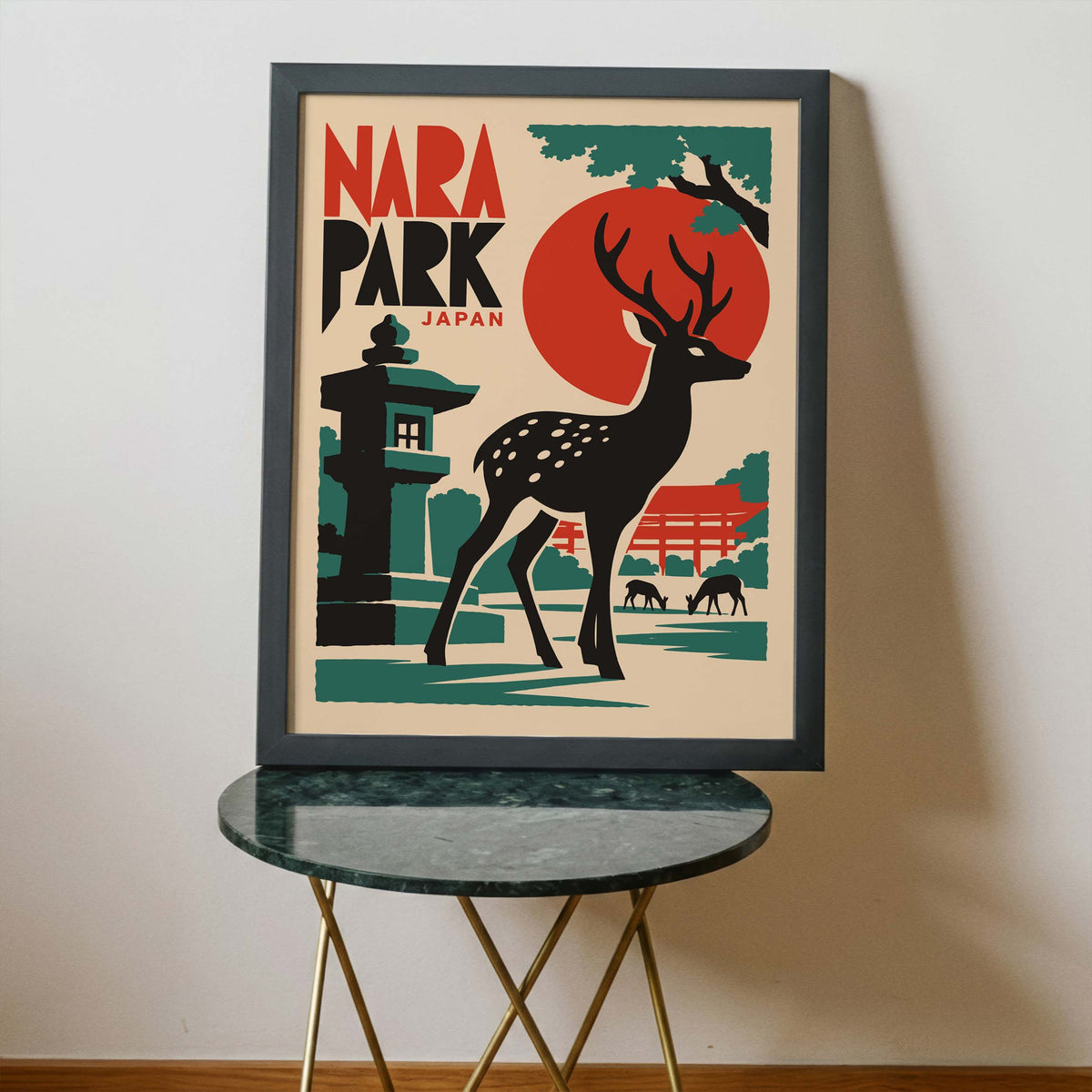 Nara Park Japan Deer Poster Print
