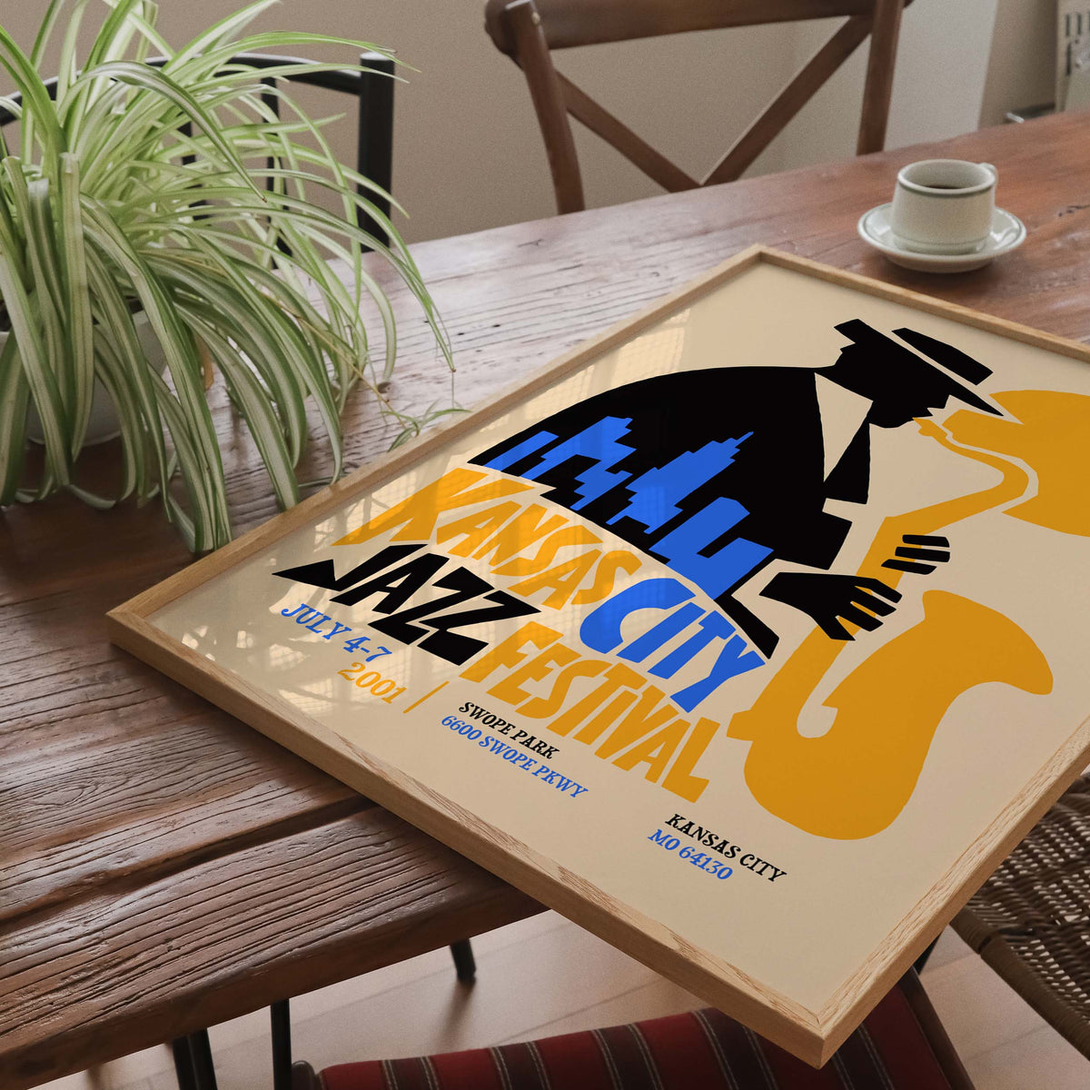 Kansas City Jazz Festival Vintage Poster Print