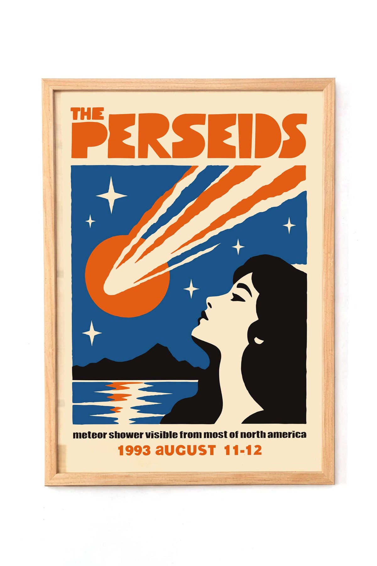Perseids Meteor Shower Poster Print