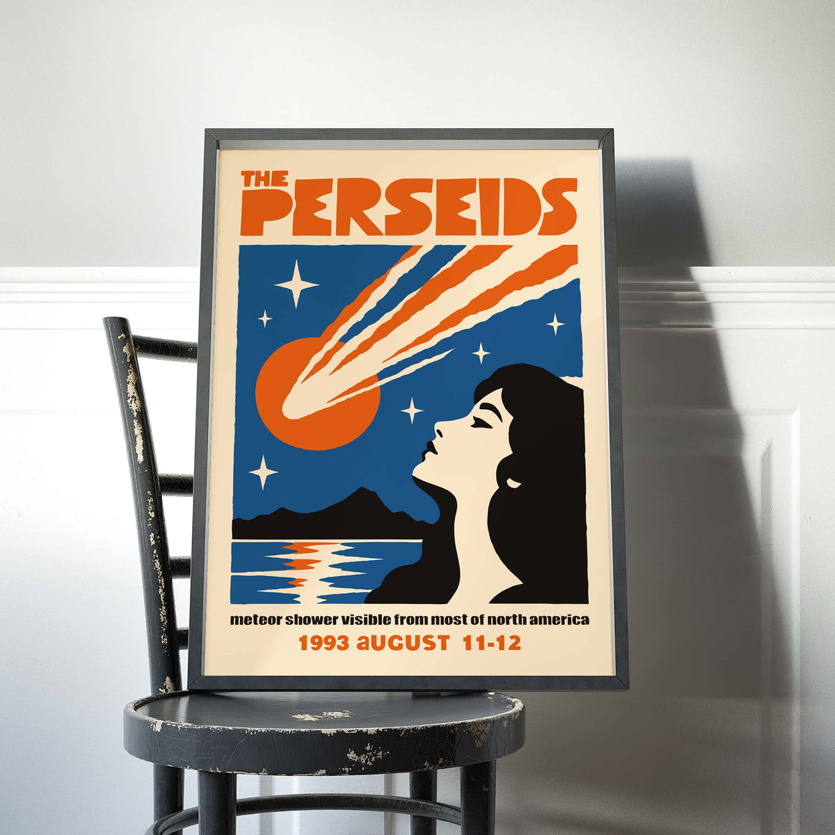 Perseids Meteor Shower Poster Print