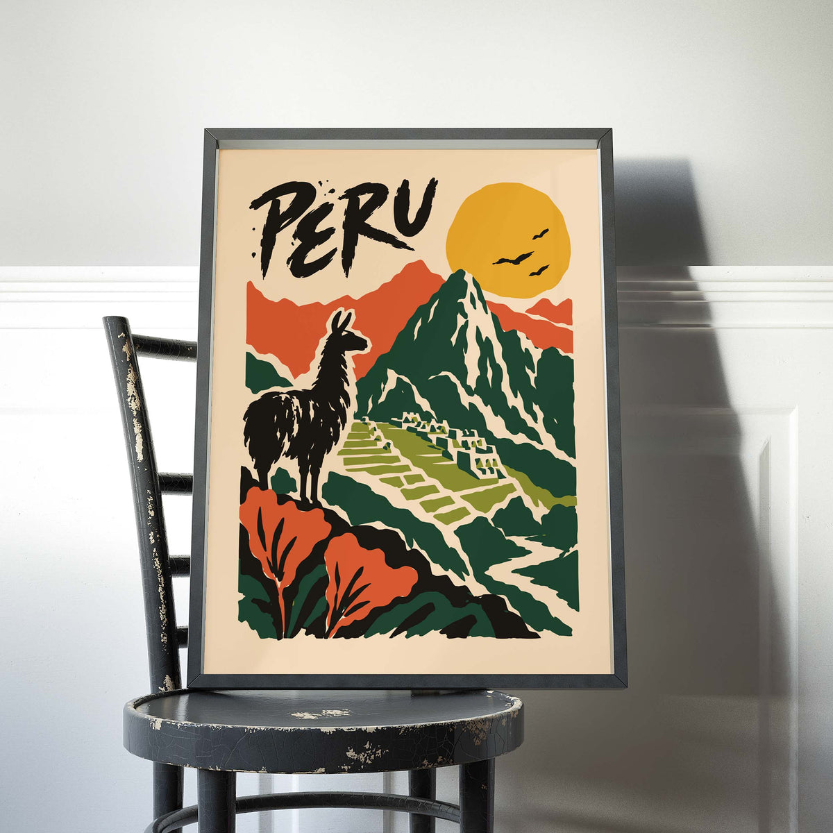 Peru Machu Picchu Travel Poster