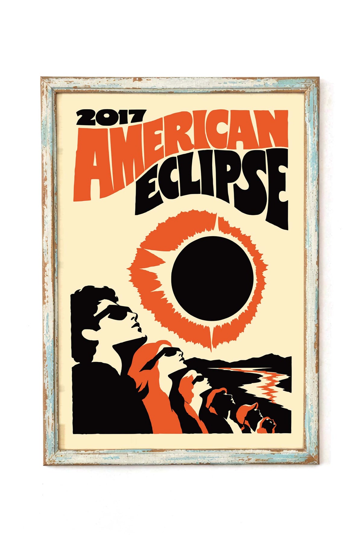 American Solar Eclipse Wall Art Print
