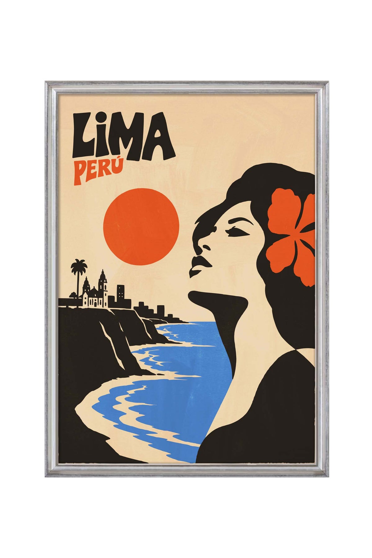 Lima Peru Travel Poster Print