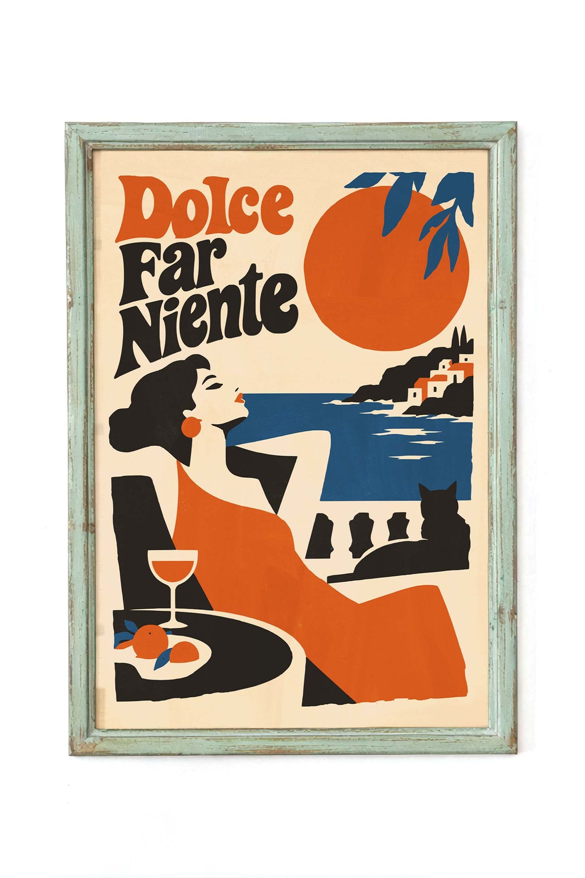 Dolce Far Niente Italian Wall Art Print