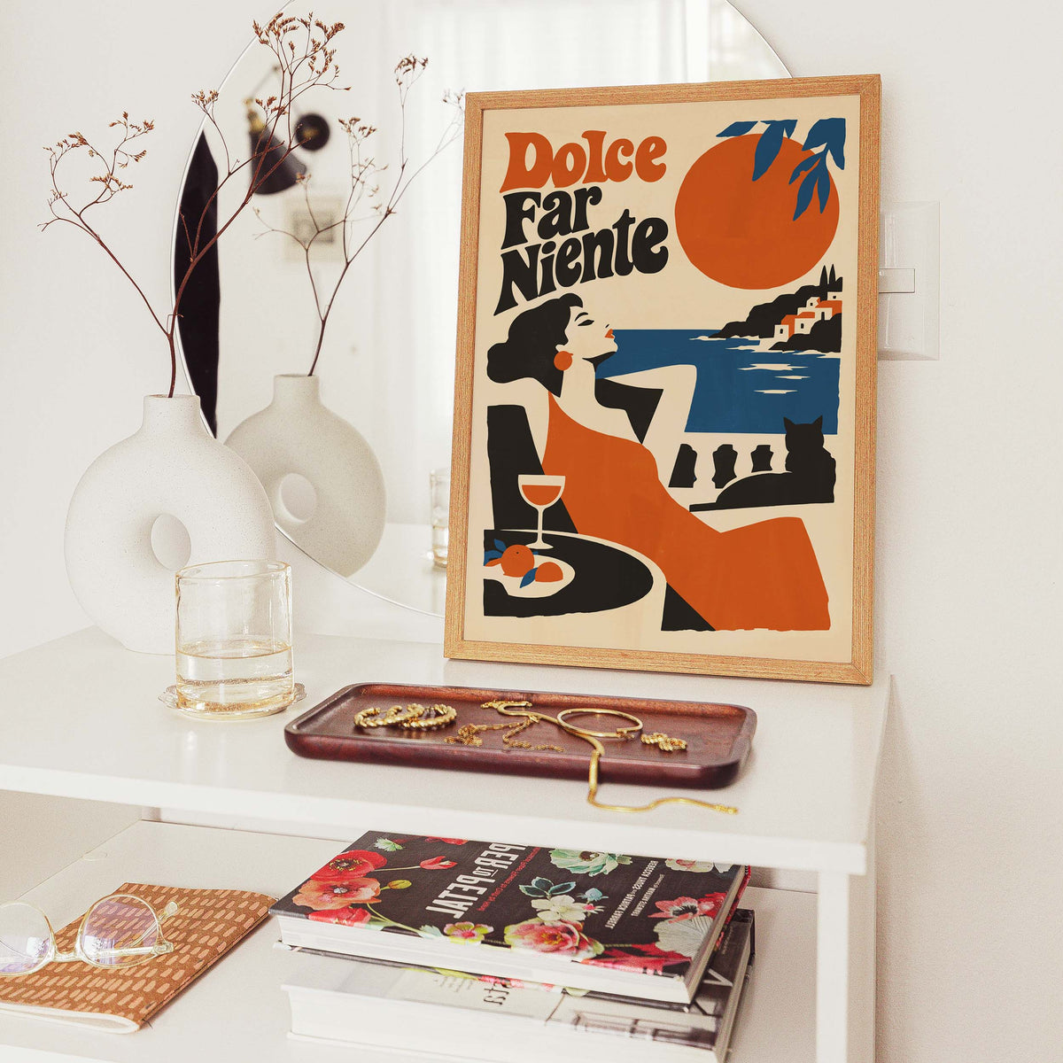 Dolce Far Niente Italian Coastal Wall Art Print