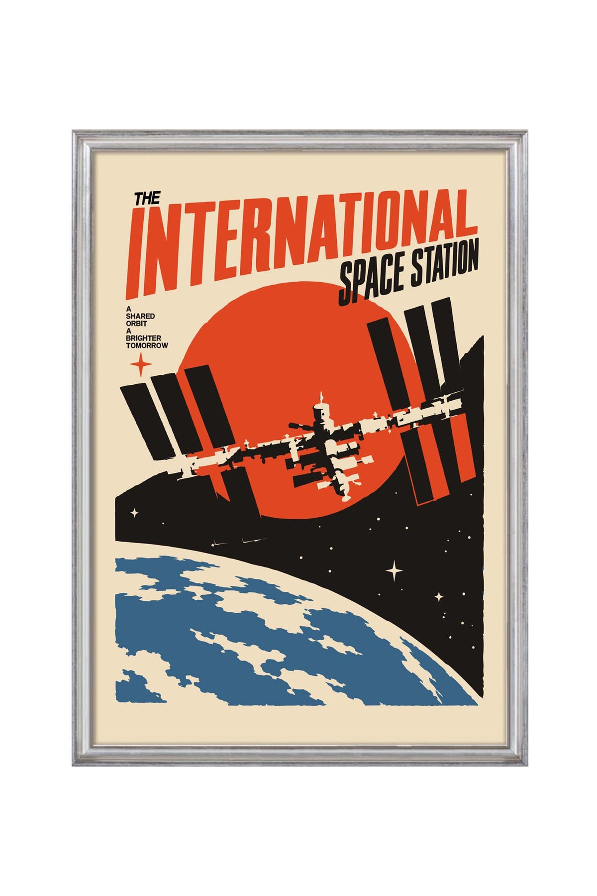 International Space Station Space Print