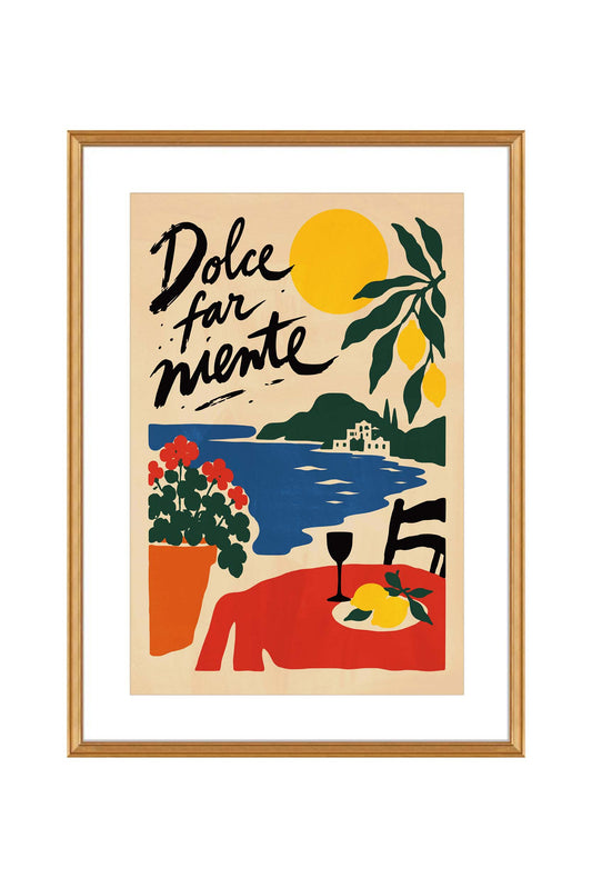 Amalfi Coast Italy Travel Wall Art Print