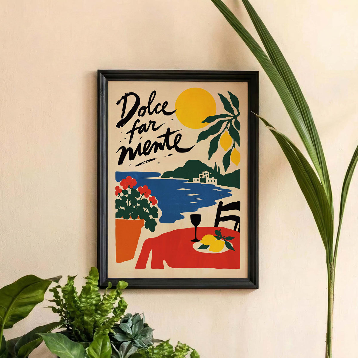 Amalfi Coast Italy Travel Wall Art Print