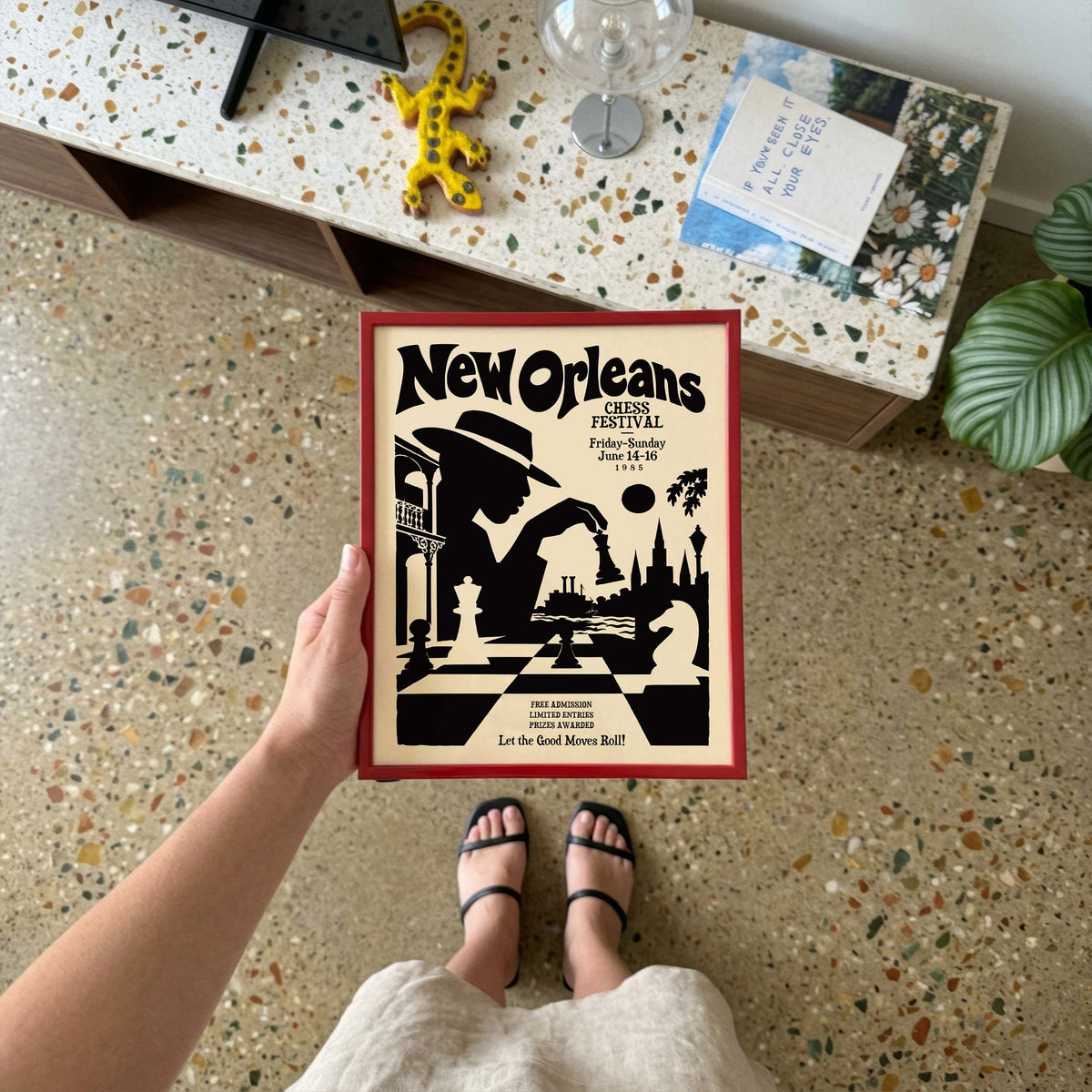 New Orleans Chess Poster Print