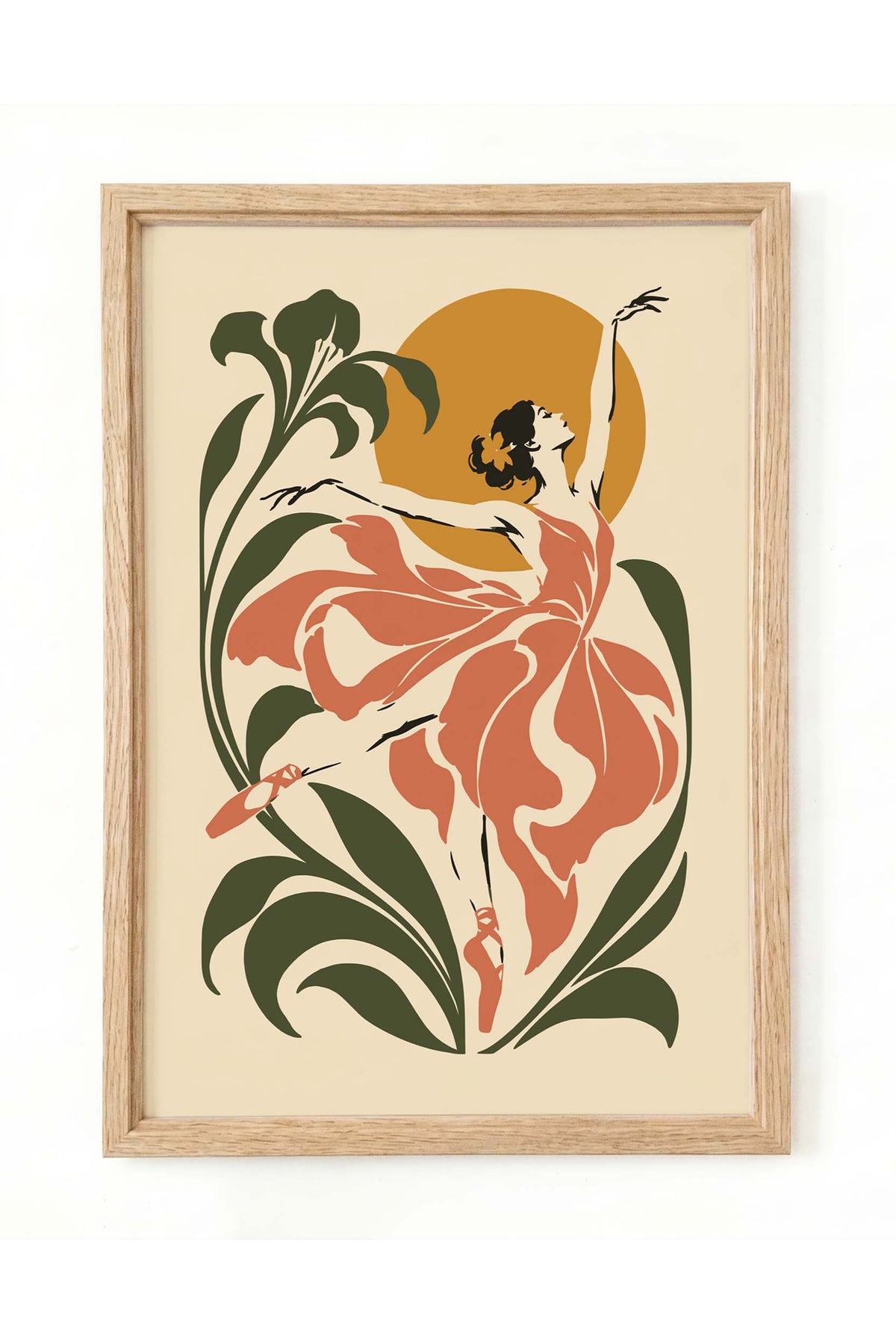 Ballet Dancer Wall Art Poster Print