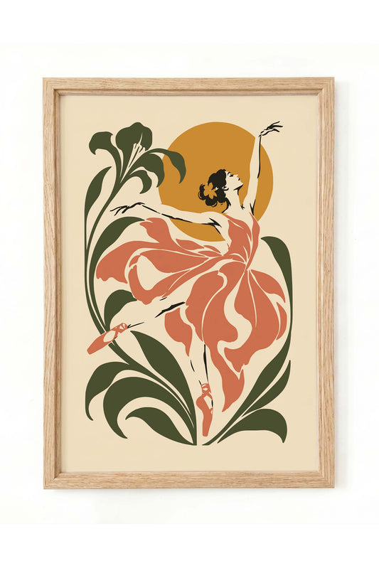 Ballet Dancer Wall Art Poster Print