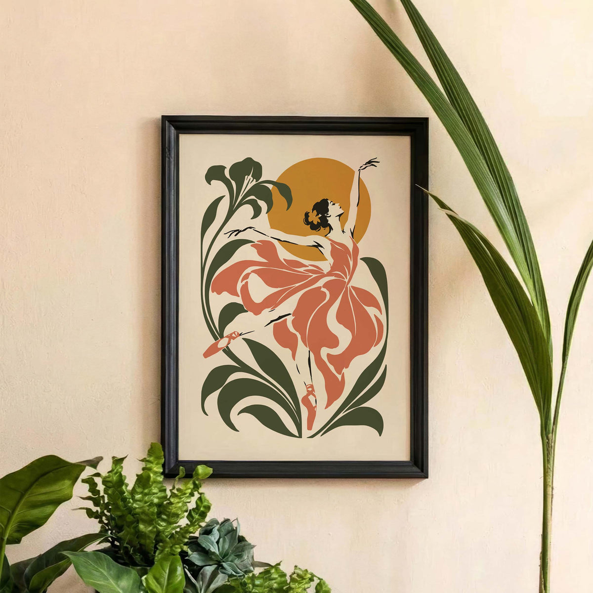 Ballet Dancer Wall Art Poster Print