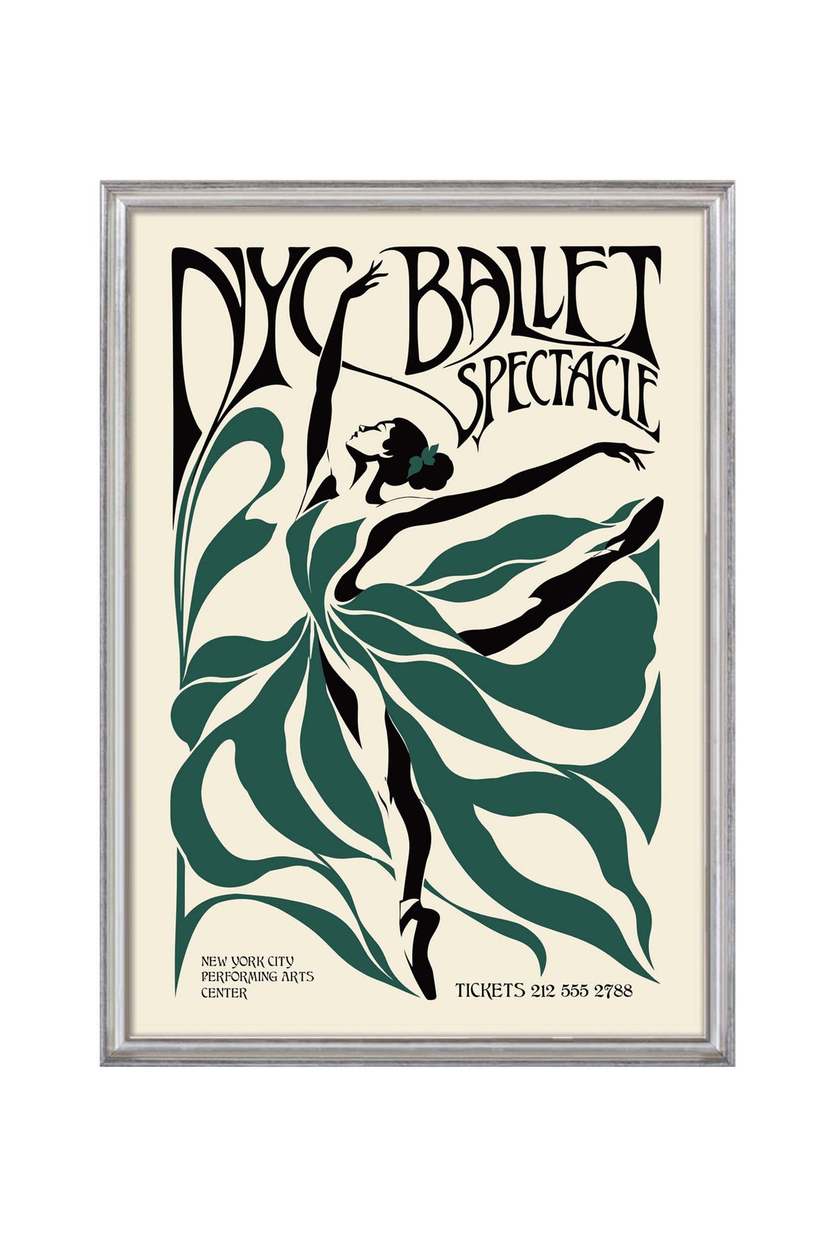 NYC Ballet Dancer Wall Art Print