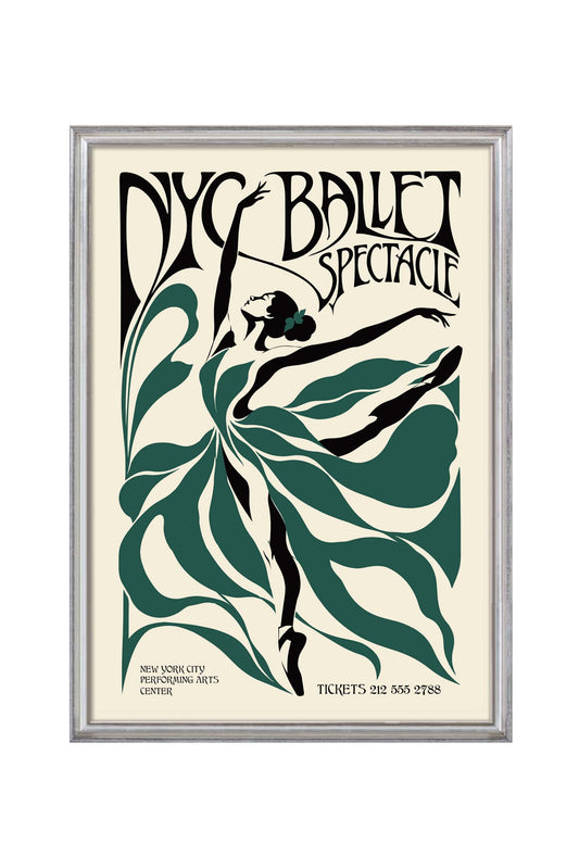 NYC Ballet Dancer Wall Art Print