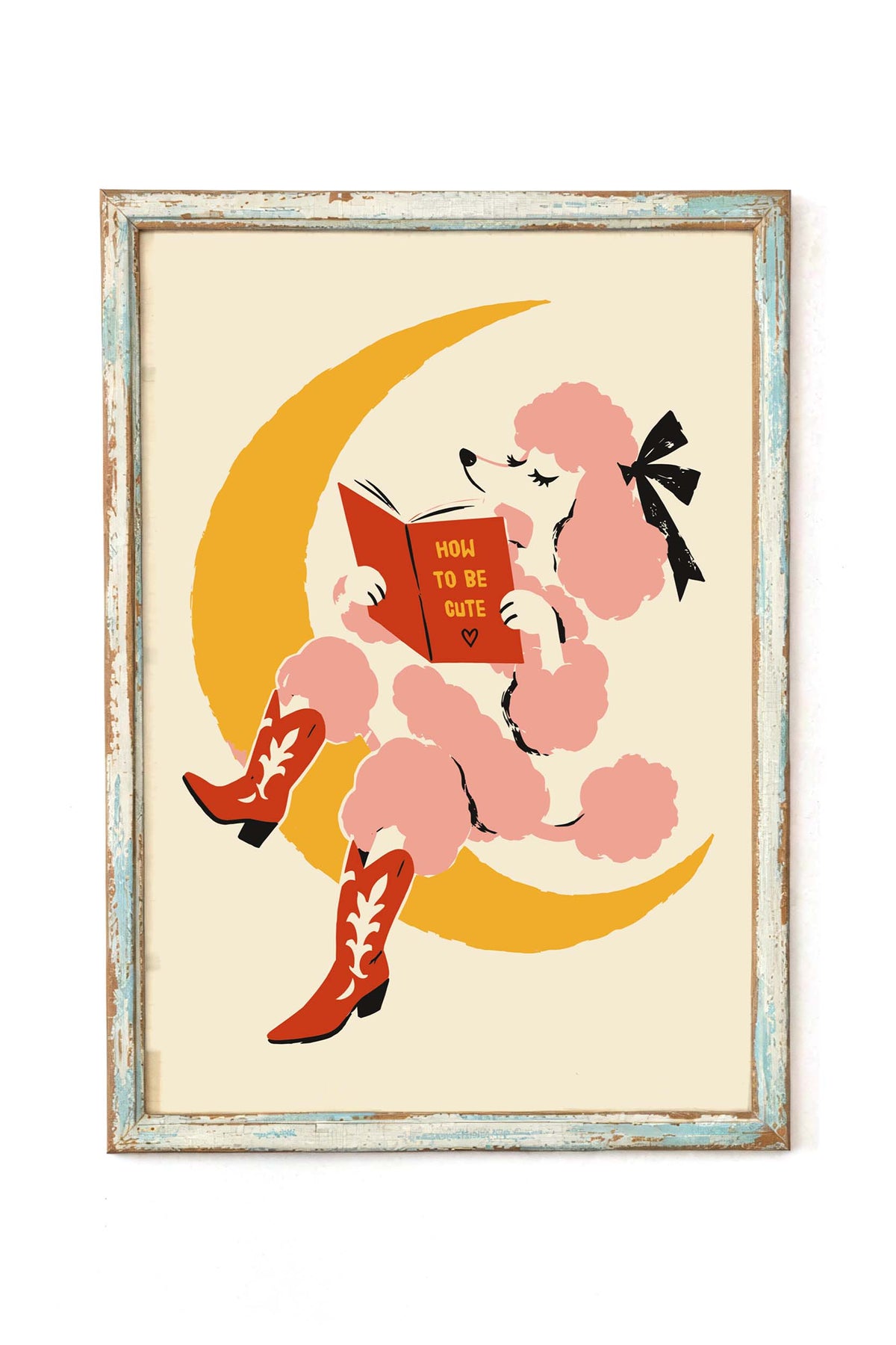 Cowgirl Poodle Poster Print