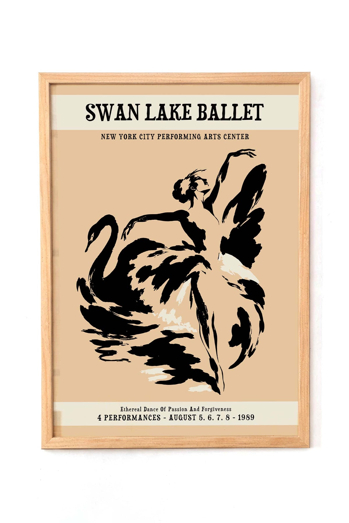 Swan Lake Ballet Dance Poster Print