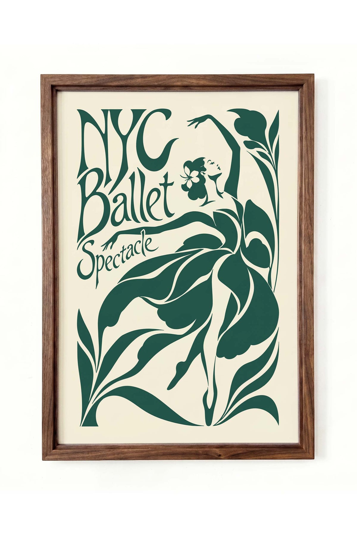 NYC Ballet Vintage Dance Poster Wall Art