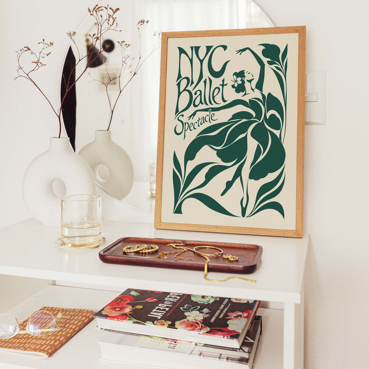 NYC Ballet Vintage Dance Poster Wall Art