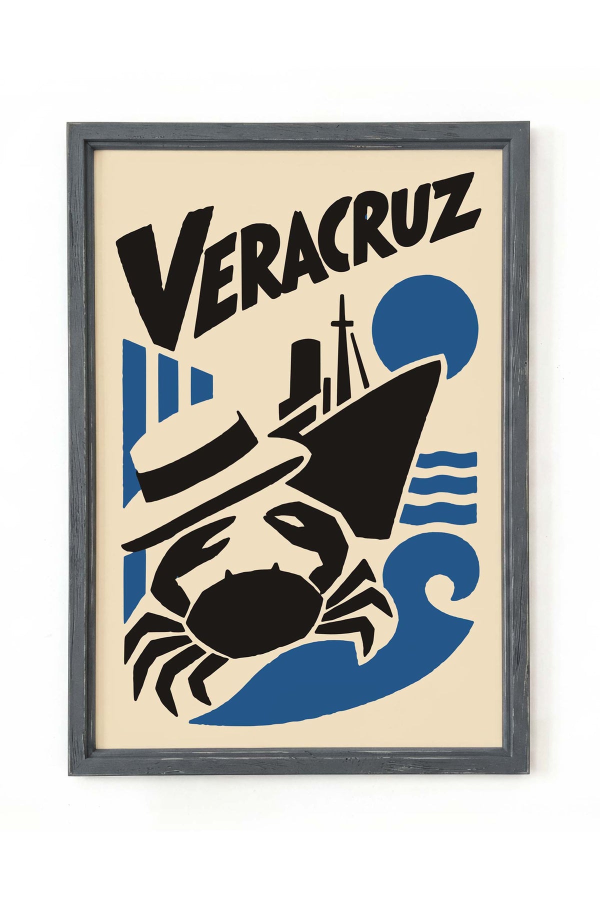 Veracruz Mexico Coastal Travel Poster Print