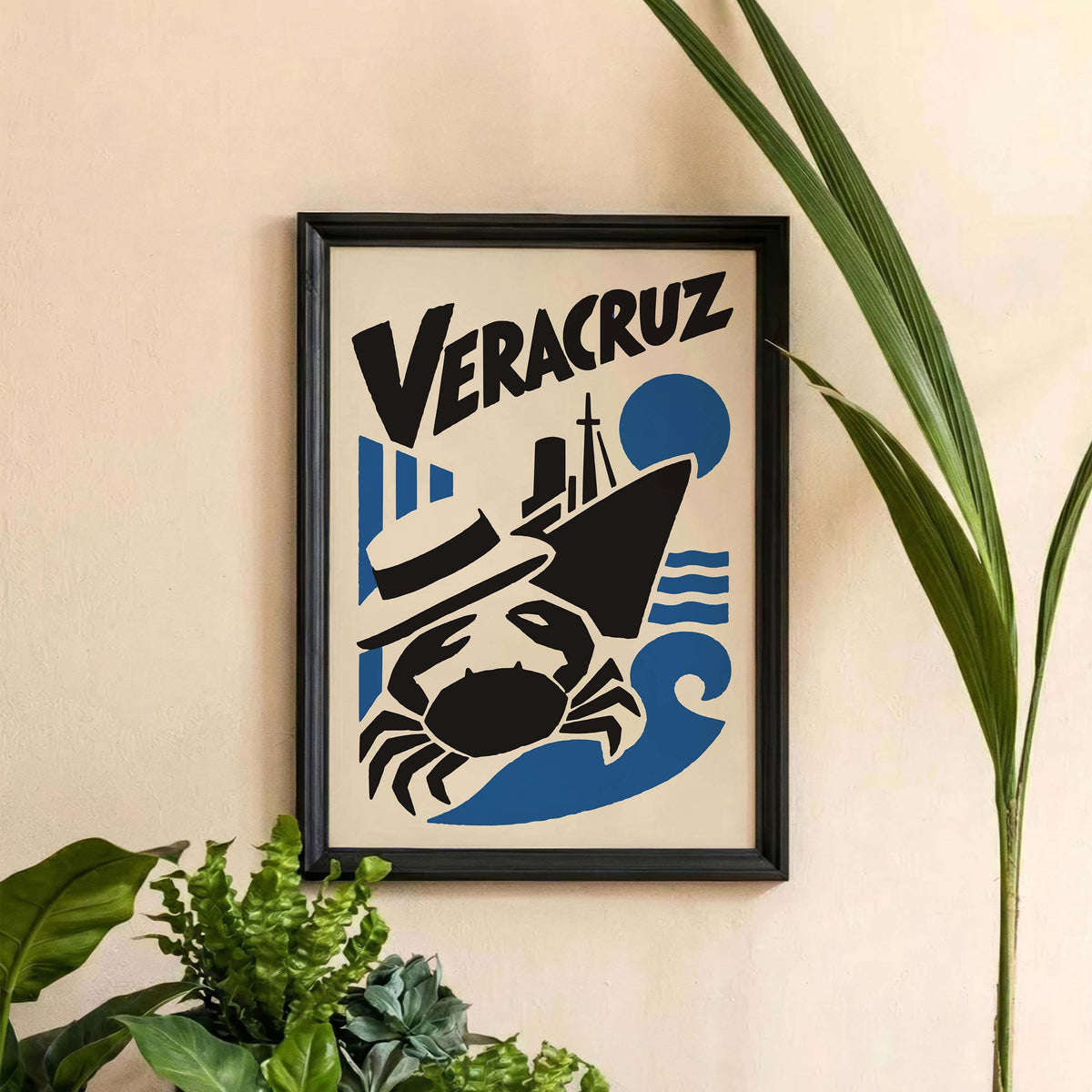 Veracruz Mexico Coastal Travel Poster Print