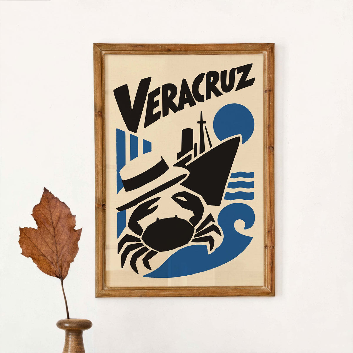 Veracruz Mexico Coastal Travel Poster Print